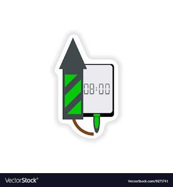 Paper sticker on white background Mobile Phone vector image