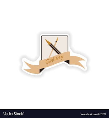 Paper sticker on white background mobile phone vector image