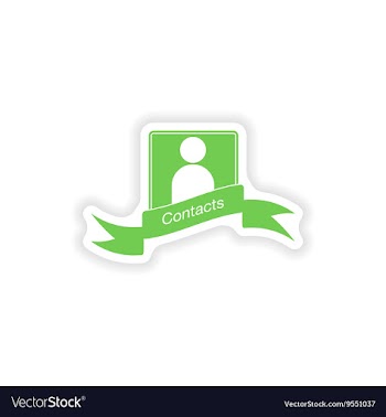 Paper sticker on white background mobile phone vector image