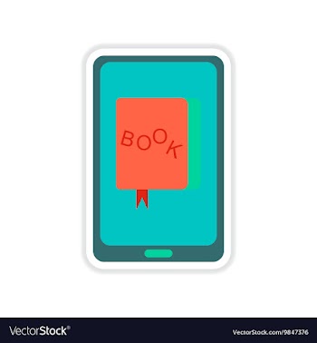 Paper sticker on white background mobile phone vector image