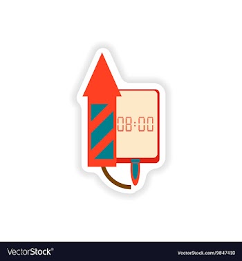 Paper sticker on white background Mobile Phone vector image
