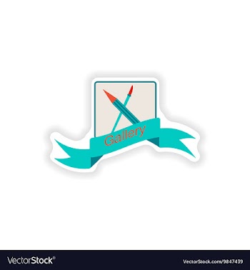Paper sticker on white background mobile phone vector image