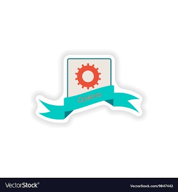 Paper sticker on white background Mobile Phone vector image
