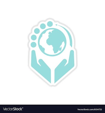 Paper sticker on white background Money in hand vector image