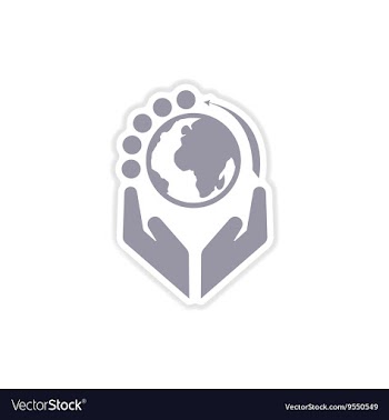 Paper sticker on white background Money in hand vector image