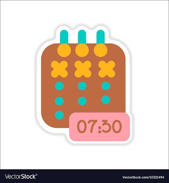 Paper sticker on white background notebook vector image