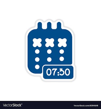 Paper sticker on white background notebook vector image