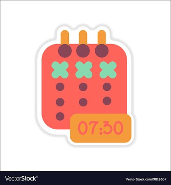 Paper sticker on white background notebook vector image