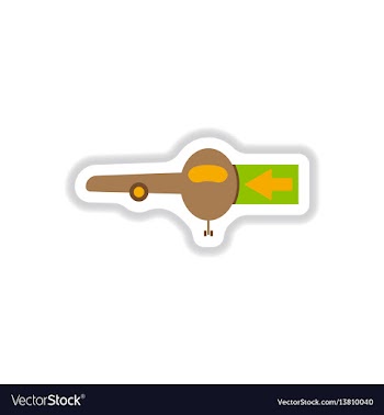 Paper sticker on white background passengers vector image