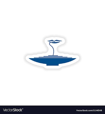 Paper sticker on white background pasta dish vector image