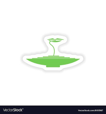 Paper sticker on white background pasta dish vector image
