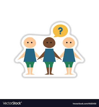 Paper sticker on white background people vector image