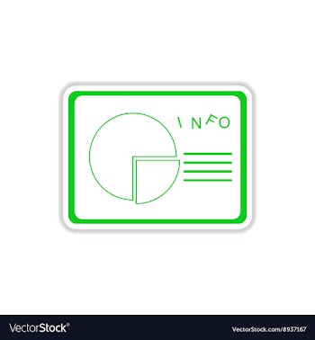 Paper sticker on white background presentation vector image