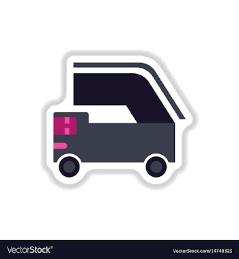 Paper sticker on white background ramp airport vector image