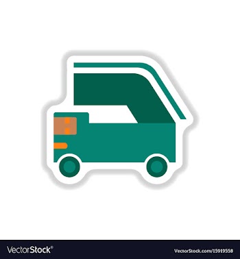 Paper sticker on white background ramp airport vector image