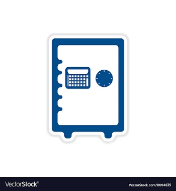 Paper sticker on white background safe vector image