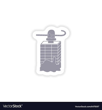 Paper sticker on white background Santa in the vector image