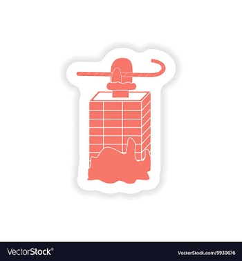 Paper sticker on white background Santa in the vector image