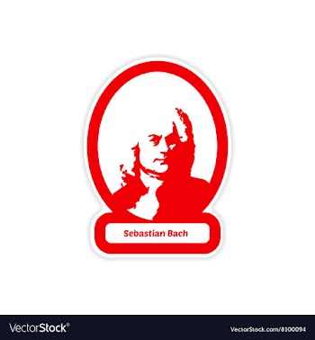 Paper sticker on white background Sebastian Bach vector image