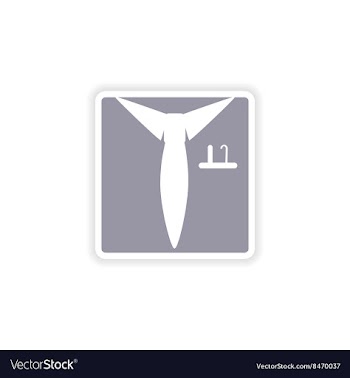 Paper sticker on white background shirt tie vector image