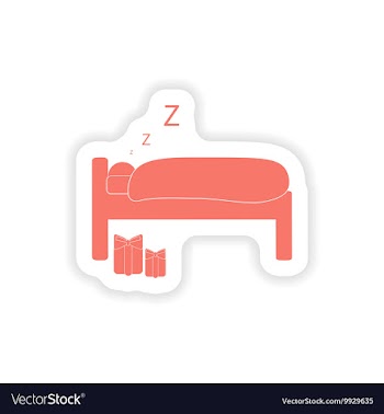 Paper sticker on white background sleeping man vector image