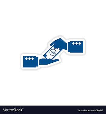 Paper sticker on white background suitcase vector image