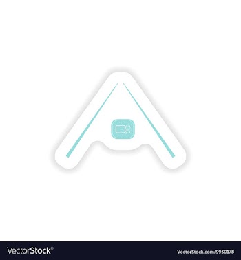 Paper sticker on white background sushi Roll vector image