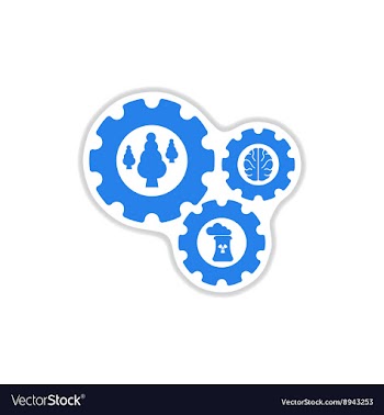 Paper sticker on white background symbol vector image