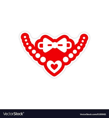 Paper sticker on white background tie and vector image