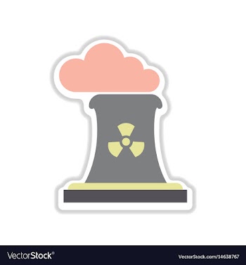 Paper sticker on white background toxic fumes pipe vector image