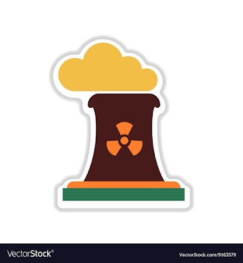 Paper sticker on white background toxic fumes pipe vector image