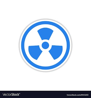 Paper sticker on white background toxic symbol vector image