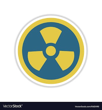 Paper sticker on white background toxic symbol vector image