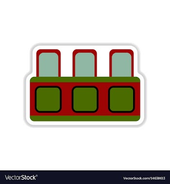 Paper sticker on white background tribune judge vector image