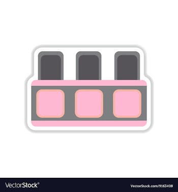 Paper sticker on white background tribune judge vector image