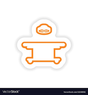 Paper sticker on white background vector image