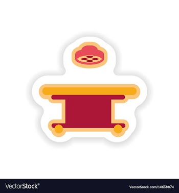 Paper sticker on white background vector image