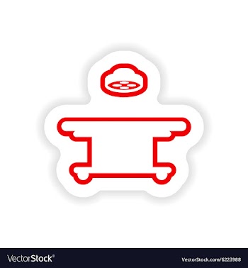 Paper sticker on white background vector image