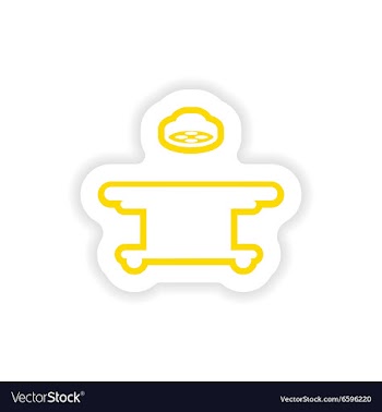 Paper sticker on white background vector image