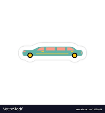 Paper sticker on white background wedding vector image