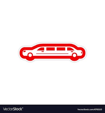 Paper sticker on white background wedding vector image