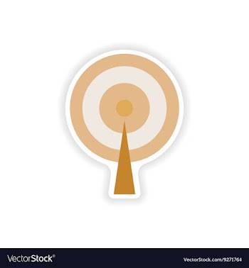 Paper sticker on white background Wi fi tower vector image