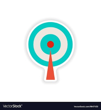 Paper sticker on white background Wi fi tower vector image