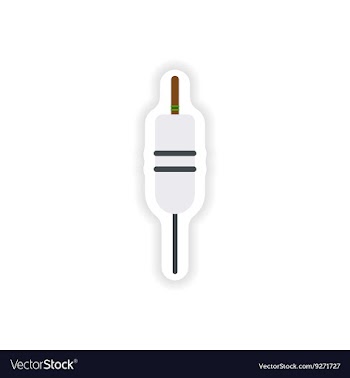 Paper sticker on white background Wire Cable vector image