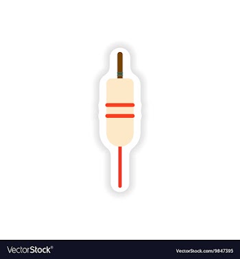 Paper sticker on white background Wire Cable vector image