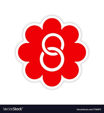Paper sticker on white background Womens Day vector image