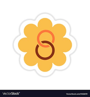 Paper sticker on white background Womens Day vector image