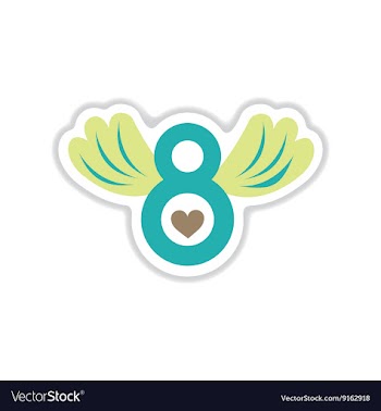 Paper sticker on white background womens Day vector image