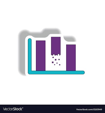 Paper sticker style vector image