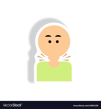 Paper sticker various symptoms of AIDS on vector image